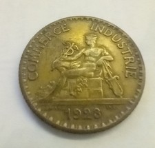 1923 France Bon Pour 1 Franc Chambre De Commerce Coin