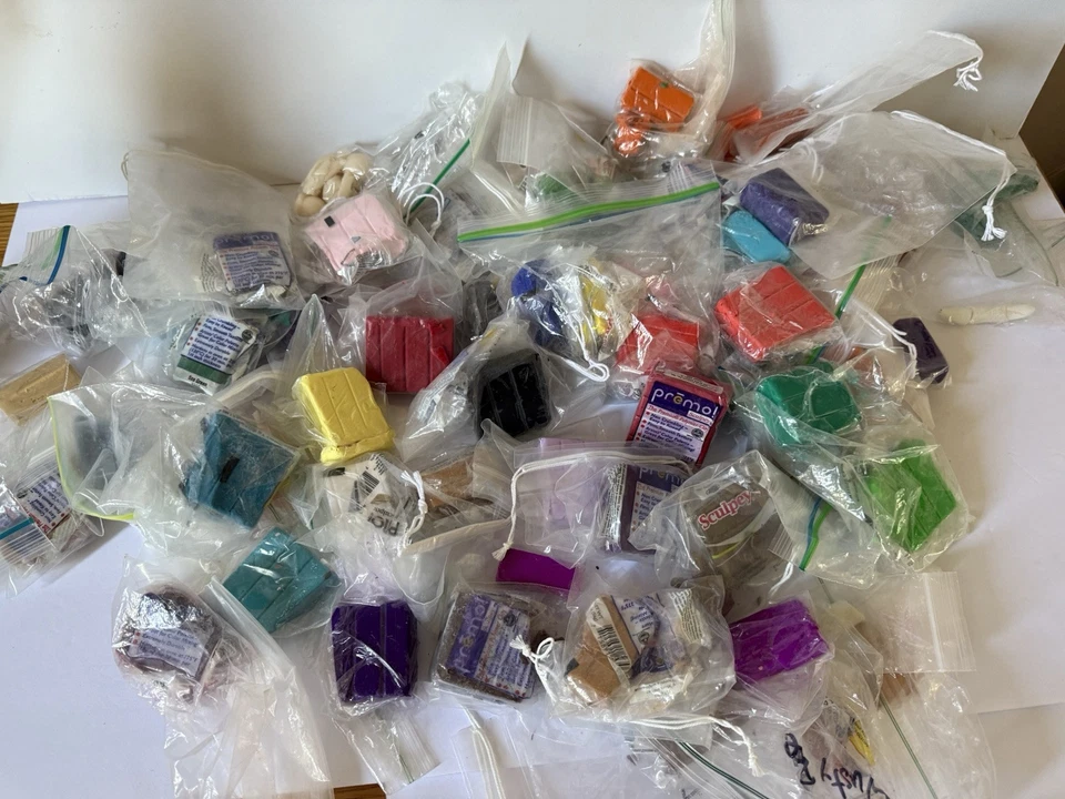 Sculpey Polymer Clay Lot -of 6lbs & Polymer Clay Craft Books Assorted Colors - Image 4 of 4