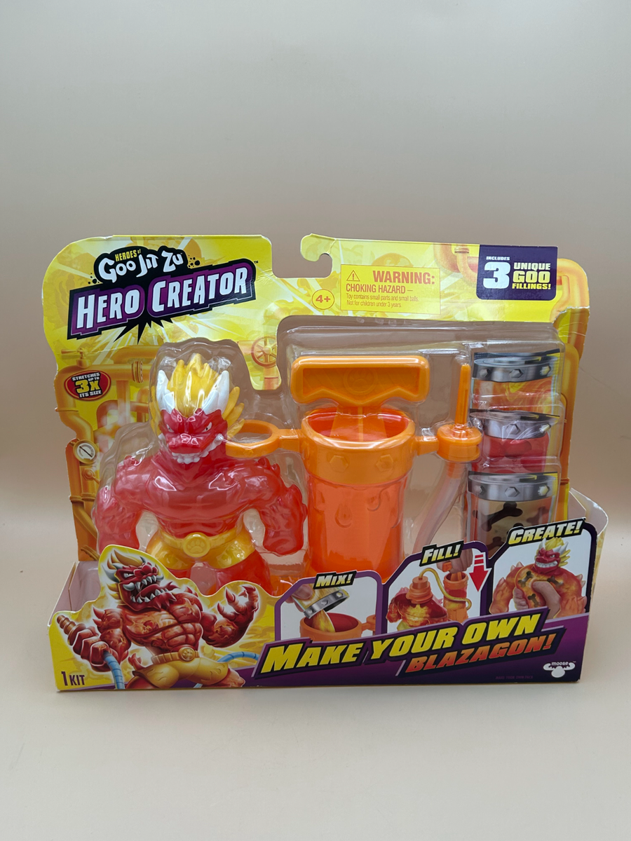 Heroes of Goo Jit Zu Hero Creator Blazagon Kit 1 Figure Set - New