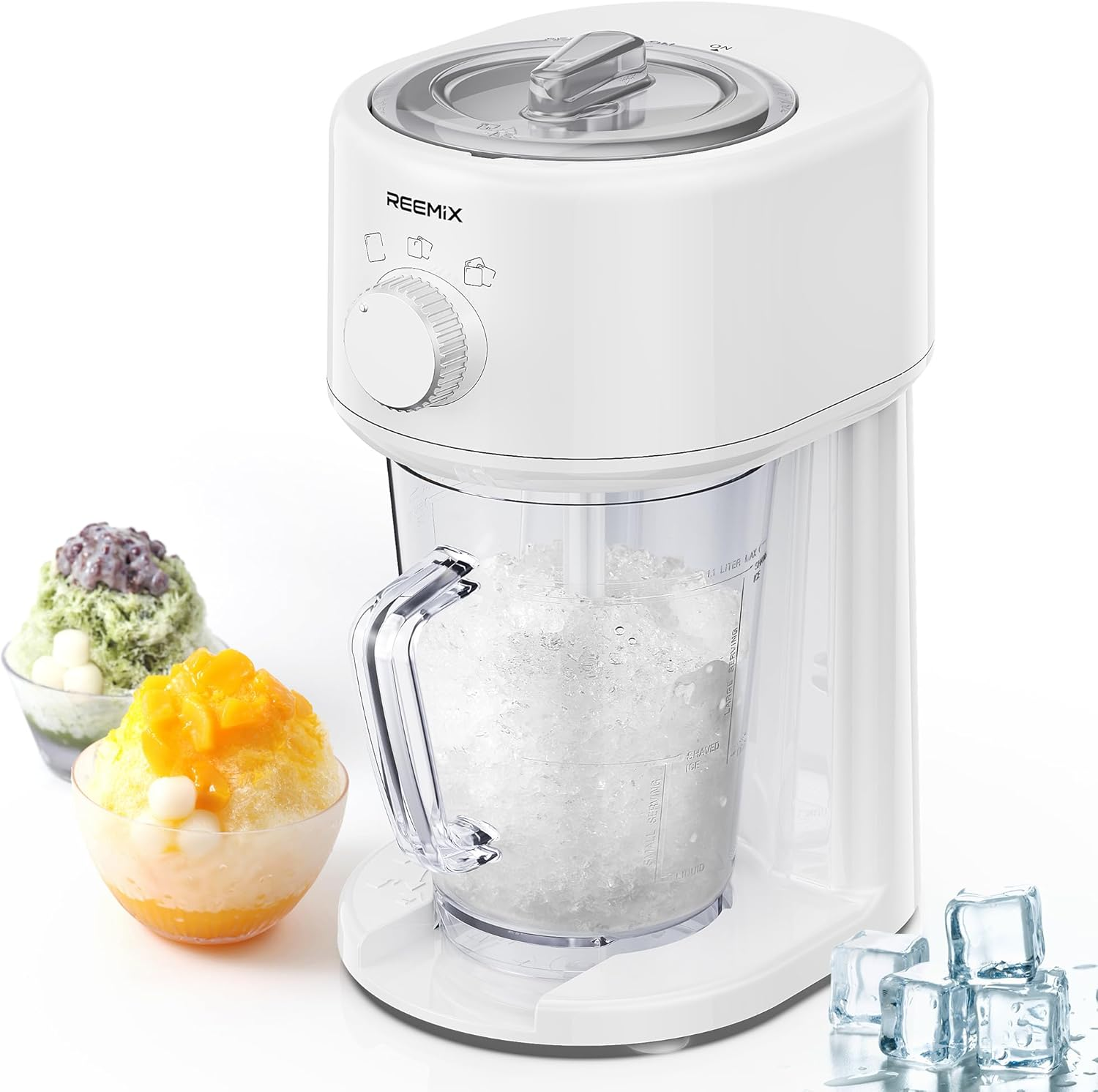 Electric Ice Crusher, Slushy Maker Ice Shaver with Removable Jug for Blending Sl