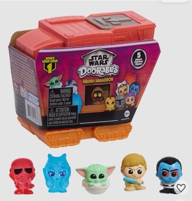 Doorables Star Wars Squish Squadron Series 1, 5 Mystery Characters Blind Box