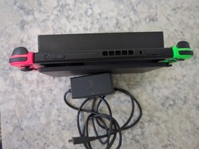 Nintendo Switch Console Pink & Green Joycons + Dock, Charger Extras CLEAN NICE!