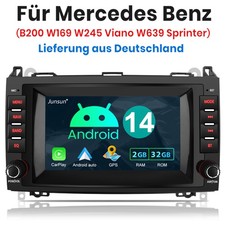 2+32G Android 14 Autoradio F&uuml;r Benz A B-Klasse 2004-2012 W169 W245 Carplay Navi