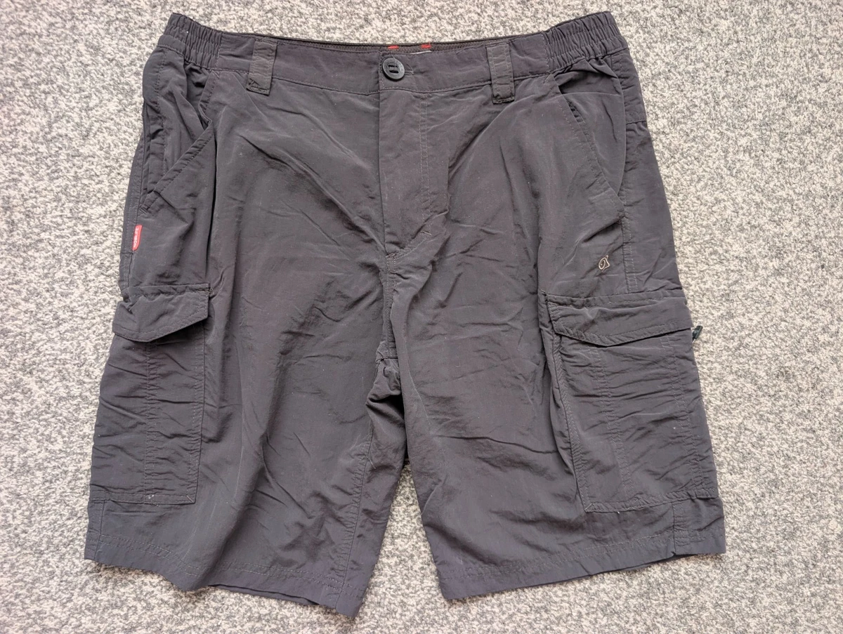 Short Cargo Homme Craghoppers Nosilife - Taille W30 Gris - Protection Insectes - Neuf étiquettes