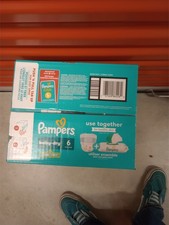Pampers Baby Dry Size 6- 49.99- FREE SHIPPING Teddy Bear Included 