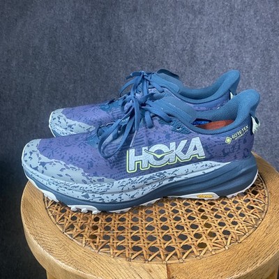 Hoka Speedgoat 6 GTX Mens 10.5 D Running Shoes Purple Gore Tex Sneaker Excellent