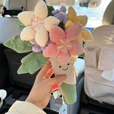 Jellycat Bouquet Flowers Toy Girls Birthday Wedding Gifts Doll Toy NWT