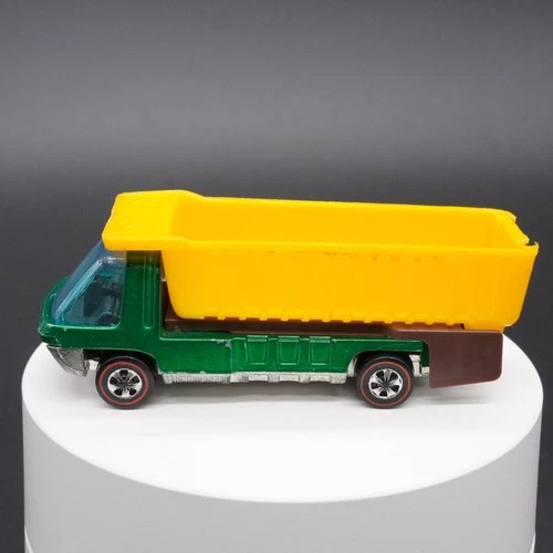 Vintage Hot Wheels Heavyweights Redline Dump Truck Green