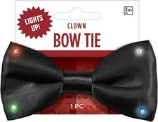 Clown Light-Up Bow Tie Circus Fancy Dress Up Halloween Adult Costume Accessory