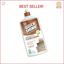 Quick Shine Hardwood Floor Luster-Polish 27oz | Plant-Derived w/Carnauba | Safer