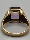 10k Solid Yellow Gold 2.90ct Emerald Cut Ametrine Solitaire Ring Size 6.75 — photo 7