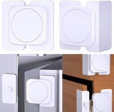 Corner  Flat Drawer Locks Baby Proofing, Refrigerator Lock Child Safety for...