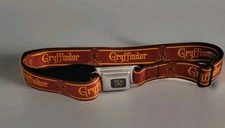 Buckle Down Gryffindor Harry Poter Red Gold Adjustable Belt/Seatbelt 32-52