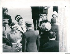 1972 Belgrade President Tito Queen Elisabeth Yugoslavia Visit Wirephoto 7X9