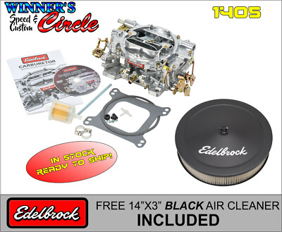 Edelbrock 1405 Manual Choke 600 CFM Sq Bore Carburetor
