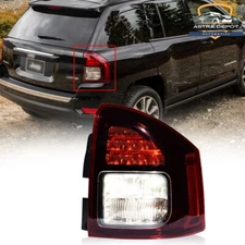 Right Passenger Side Rear Tail Light Lamp w/ Bulb  For Jeep Compass 2014-2017