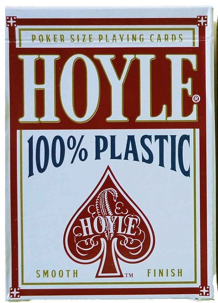 Hoyle 100% Plastic Red Deck Playing Cards SEALED POKER