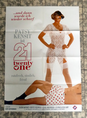 TWENTY ONE 21 * PATSY KENSIT - VIDEO-POSTER A1 - German 1-Sheet ´92 J. SHEPHERD