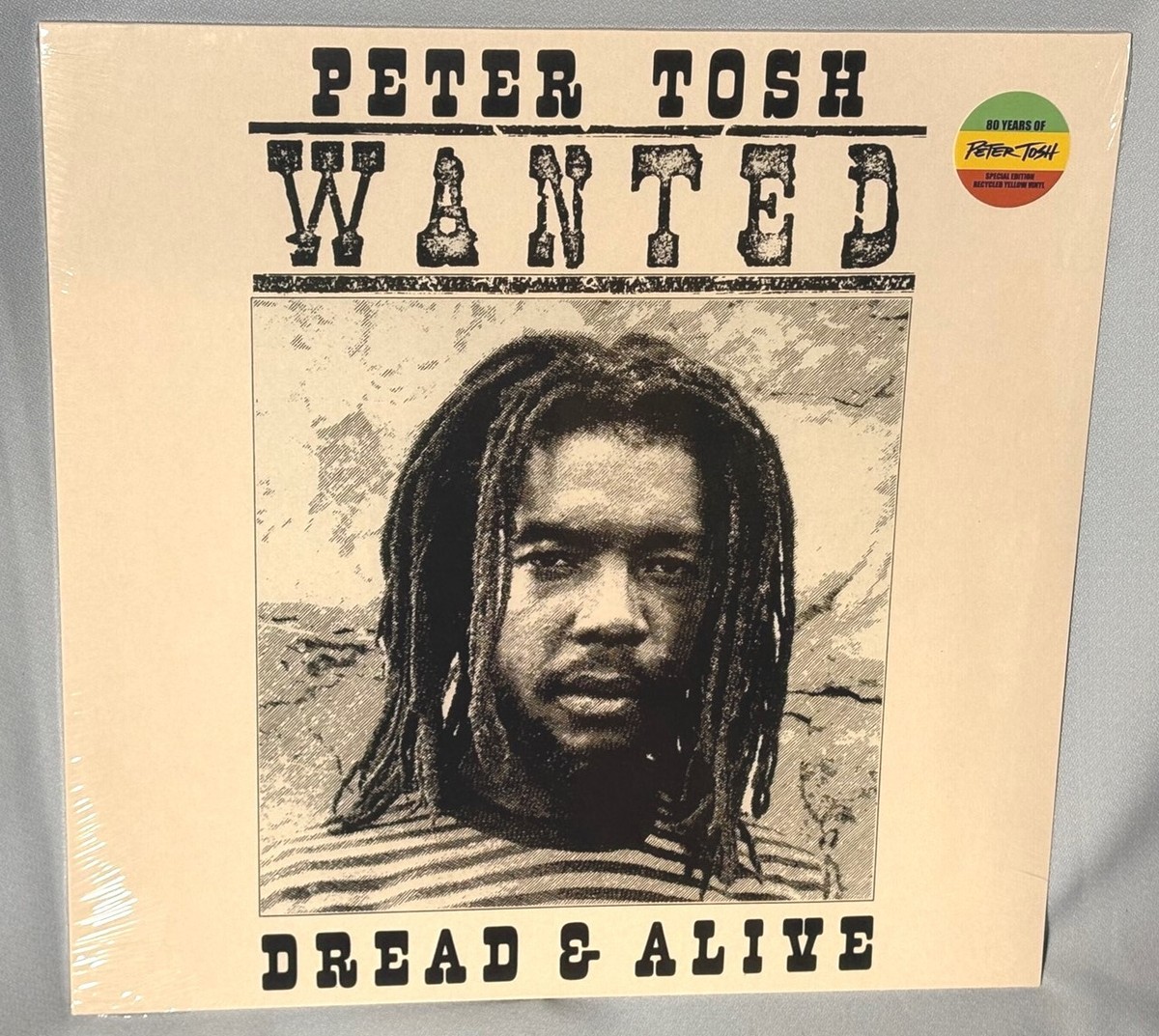 LP PETER TOSH Wanted Dread or Alive (YELLOW Vinyl, GERMANY 2024