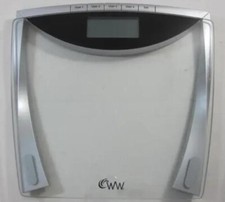NEW CONAIR WEIGHT WATCHERS CLEAR GLASS BATHROOM DIGITAL SCALE WW37GD LBS KG BODY