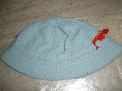 Vintage Blue Hat with Red Feather Union Made Medium | eBay
