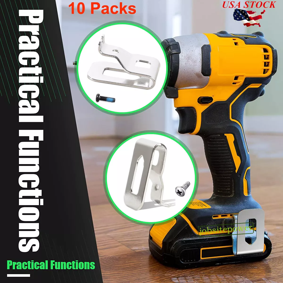 10 Packs Replacement Belt Hook Clip for Dewalt N268241 Fit for 20V