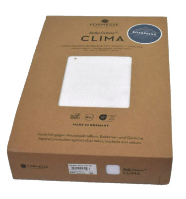 Formesse Bella Donna Clima Molton Alto White Mattress Protector 90cm x 220cm