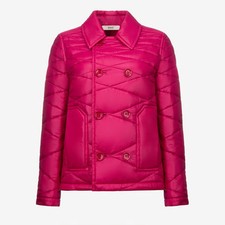 Bally Womens Puffer Coat In Pink (uk 8) Rrp£900