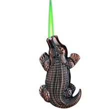 Crocodile Lighter, Green Flame Lighter, Novelty Cool Lighter