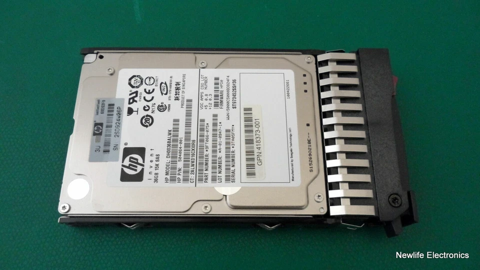 HP 418397-001 36GB 15,000 RPM 3 Gbps 2.5 in. SAS HDD 504064-001 DH0036BALWK - Image 3 of 4