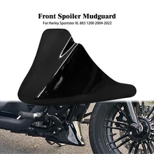 Gloss Black Chin Fairing Front Spoiler For Harley Sportster Iron 883 1200 04-22