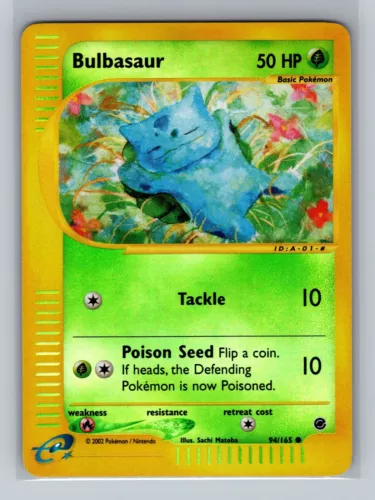 Pokemon Card - Bulbasaur 94/165 - Expedition Base Set - Reverse Holo
