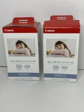 2 Canon SELPHY CP1500 CP1300 CP1200 4x6 Color Ink/Paper Set, KP-108IN