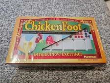 Chicken Foot Professional Size Double 9 Color Jumbo Dot Dominoes Sealed