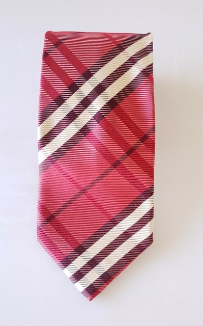 burberry london check silk tie