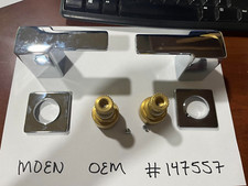 MOEN 147557 HANDLE ASSEMBLY'S CHROME WITH PARTS HOT AND COLD