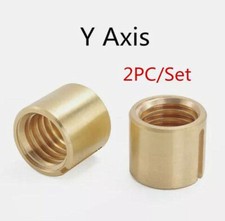 2Pcs Milling Machine Parts Brass Cross Feed Nut Y Axis Mill For Bridgeport Tool