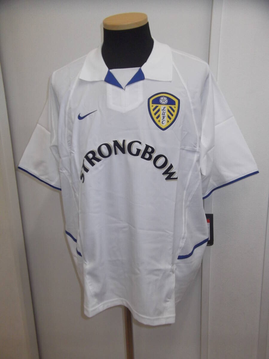 MINT Leeds United L 2002 03 Home Jersey Shirt Nike England EPL