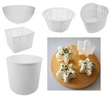 Cheese Maker Mould - Home-made Soft Cheeses Form - Ricotta Quark Cottage -P&P UK