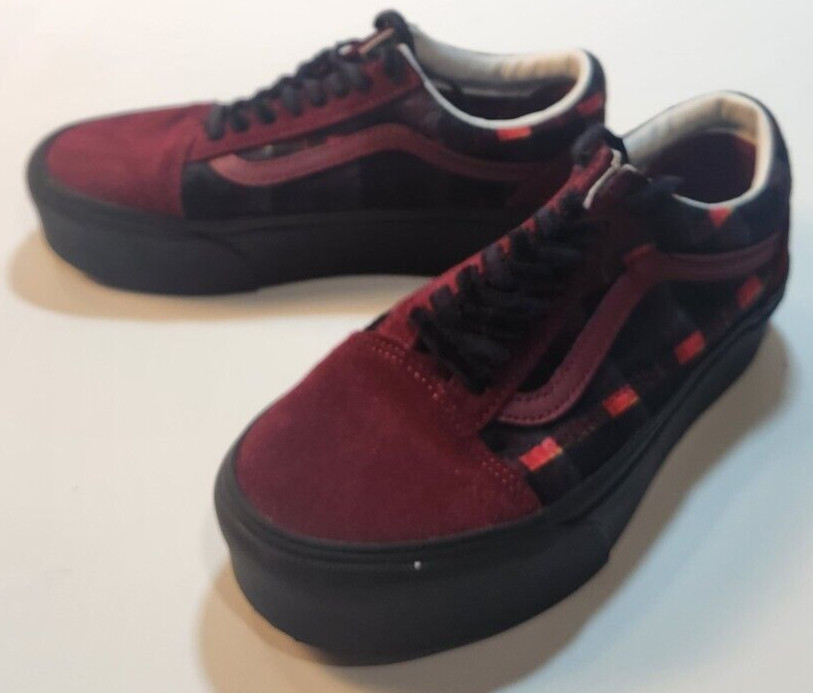 Vans Old Skool, Stackform, Platform Shoes, Velvet… - image 9