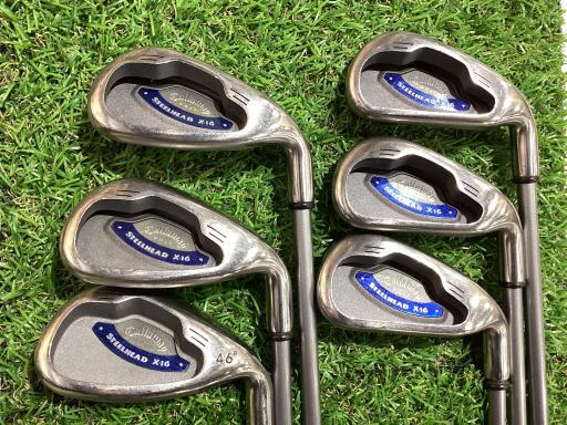 Callaway STEELHEAD X-16 Iron Set 5-9+Pw Right-Handed Flex-S 6pc JV 75i Series