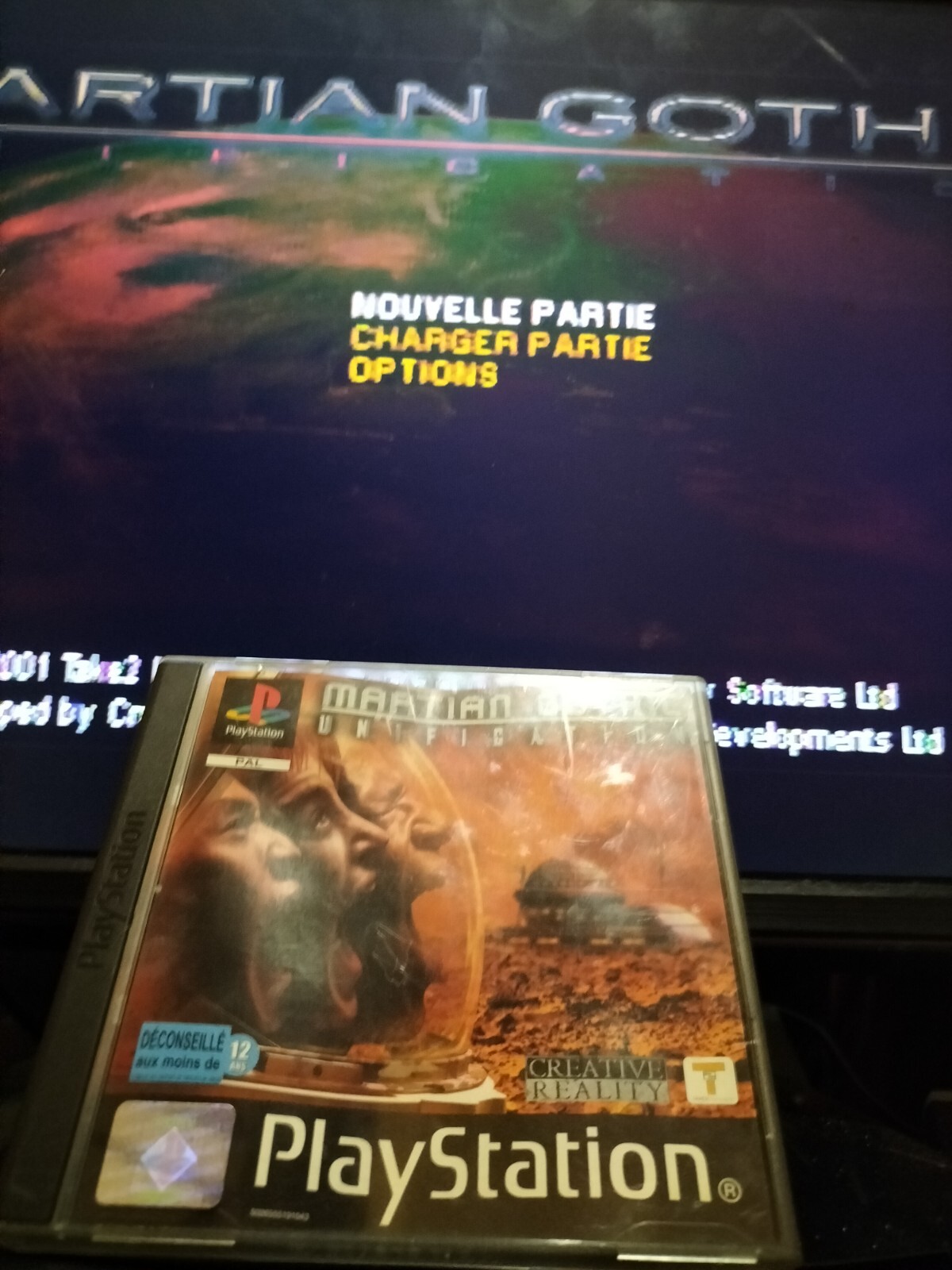 Jaquette Arrière Du Jeu Martian Gothic: Unification - PlayStation 1 PS1 - Version FR PAL