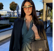 zara green mini dress ref 3067/322 small