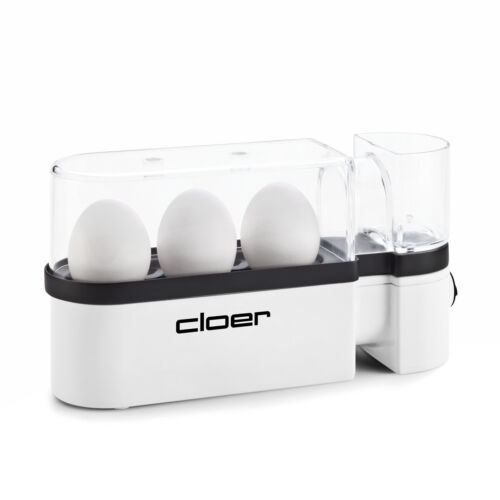Kuchenka do jaj Cloer-6021 biała 3 jajka funkcja serwowania 300 W NOWA - Zdjęcie 1 z 11