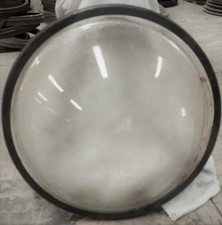 Vintage Stage Lighting Glass Lenses. 3 in lot. Clear 7 1/2".