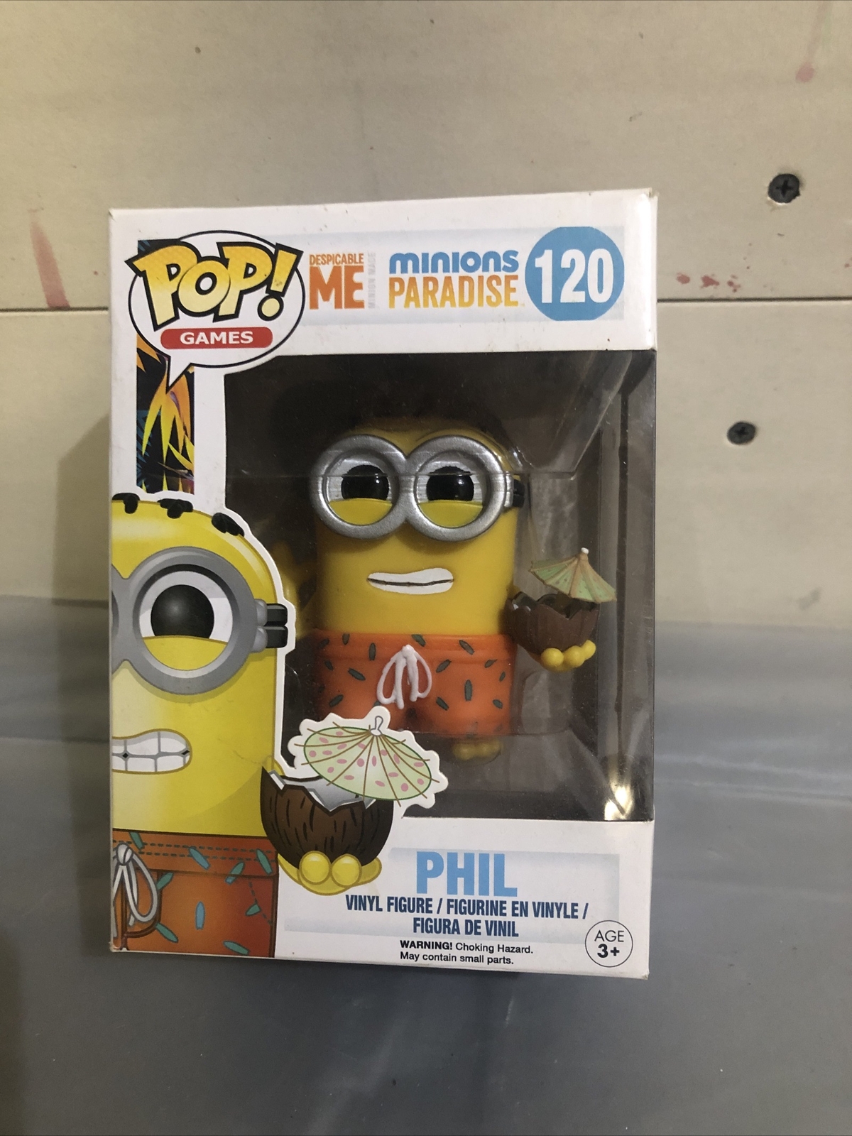 Funko Pop! Figura De Vinilo Despicable Me Minions Paradise Phil #120 Games. Ver Fotos
