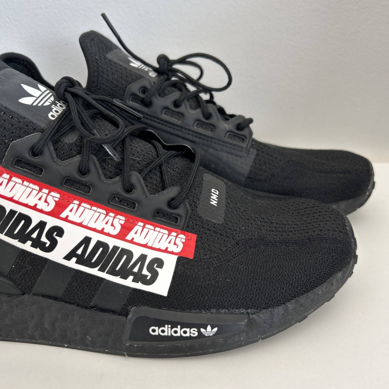 Adidas NMD Shoes R1 v2 Core Men’s Size 13 Boost Black Red H01589 thumbnail 3