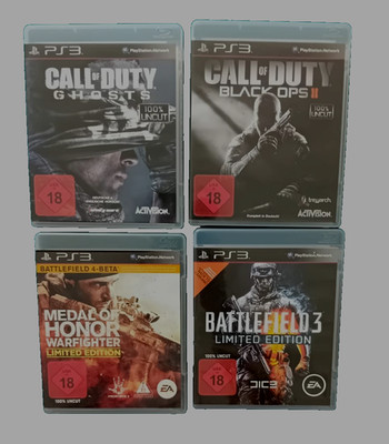 6 Spiele PS3 Playstaion 3 GTA 5, Call of Duty,Medal of Honor und Battlefield 3
