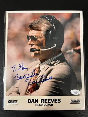 Dan Reeves Auto Autograph Signed 8x10 Photo JSA COA Certified Giants | eBay