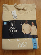 NWT GAP Unisex Super Soft Long Sleeve 1969 Logo Pullover Fleece Hoodie L